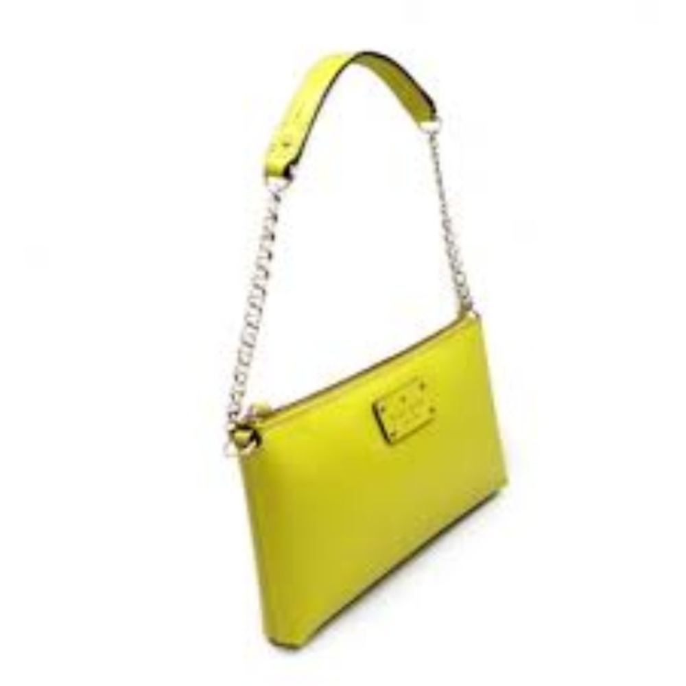 Kate Spade Byrd shoulder purse with gold chain